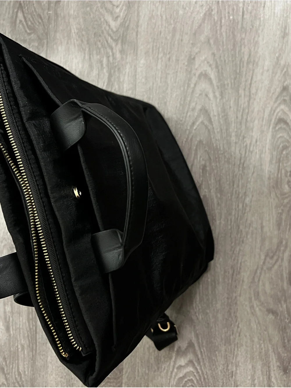 Black Men's Convertible Backpack Tote - Minimal Everyday Bag